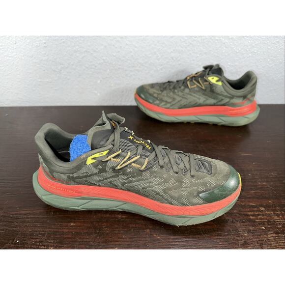 HOKA Tecton X Trail Shoes Thyme Fiesta 1123161 TFST Men’s Size 8 D - Picture 8 of 11
